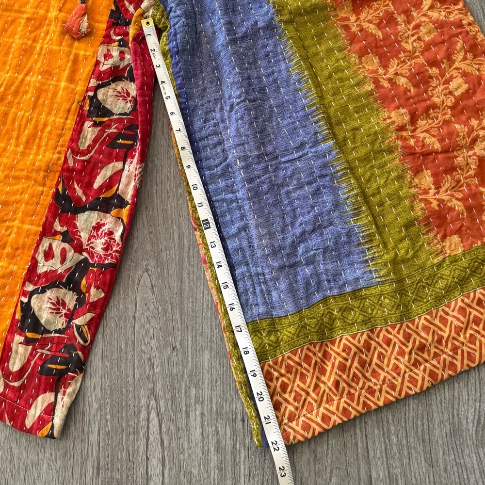 Kantha Patchwork Pants NWT - Picture 8 of 13